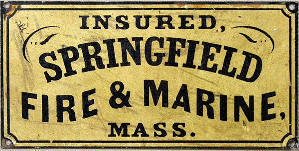 Old insurance sign