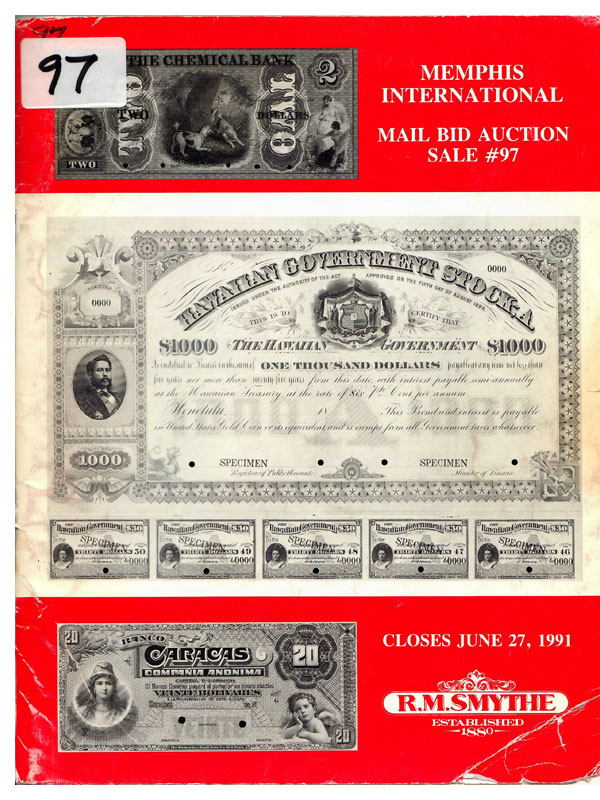 NASCA/Smythe sale catalog 97 NASCA/Smythe sale catalog 97