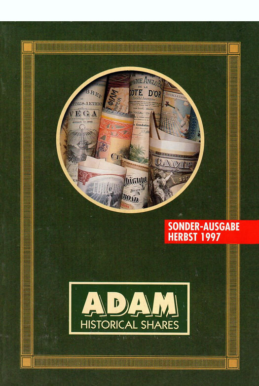 1997 fixed price list from Adam Historical Shares