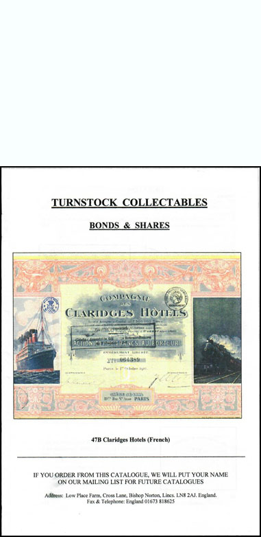 2000 fixed price list from Turnstock Collectables