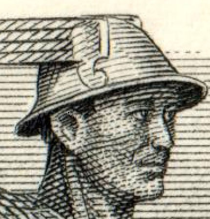 Engraved head of Mercury scanned at 600 dpi Engraved head of Mercury scanned at 600 dpi