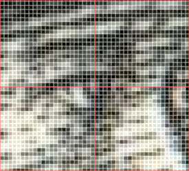 Native pixels of Mercury vignette scanned at 600 dpi Native pixels of Mercury vignette scanned at 600 dpi