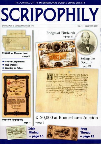 Link to collection of Cox's Corner articles in Scripophily